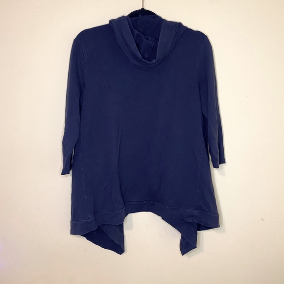 Banana Republic Navy Blue Women’s Hooded Open Front Cardigan Size Small - Picture 6 of 9